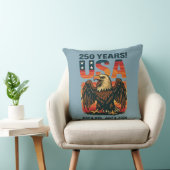 米国250年 – 愛国的なハゲ・イーグル2026年7月4日 クッション (椅子)