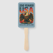 米国250年 – 愛国的なハゲ・イーグル2026年7月4日 ハンドファン (裏面)