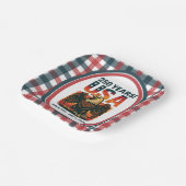 米国250年 – 愛国的なハゲ・イーグル2026年7月4日 ペーパープレート (傾斜あり)