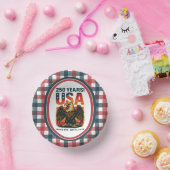 米国250年 – 愛国的なハゲ・イーグル2026年7月4日 ペーパーボウル (パーティー)