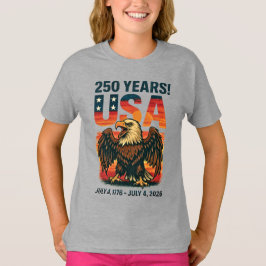 米国250年 – 愛国的なハゲ・イーグル2026年7月4日 Tシャツ