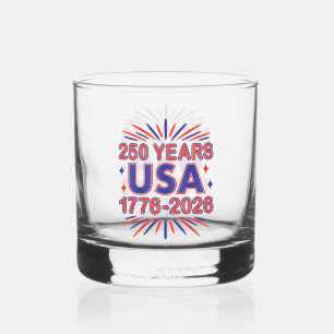 米国250年 1776-2026年1500年 ウイスキーグラス