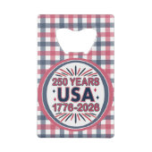 米国250年 | 1776-2026年1500年 クレジットカード栓抜き (裏面)