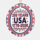米国250年 | 1776-2026年1500年 セラミックオーナメント (左)