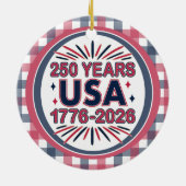 米国250年 | 1776-2026年1500年 セラミックオーナメント (裏面)