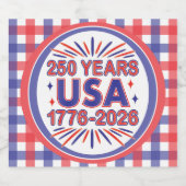 米国250年 | 1776-2026年1500年 ビールラベル (シングルラベル)