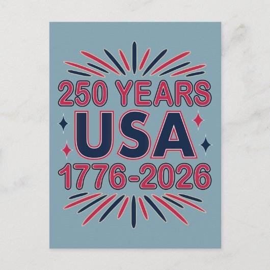米国250年 | 1776-2026年1500年 ポストカード (正面)