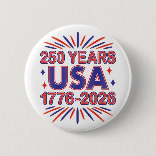 米国250年 | 1776-2026年1500年 缶バッジ (正面)