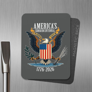 米国250 - 1776-2026 -ヴィンテージイーグルコート・オブ・アームズ マグネット