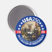米国250 - 1776-2026 – 独立宣言 マグネット (正面/裏面)