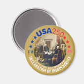 米国250 - 1776-2026 – 独立宣言 マグネット (正面/裏面)