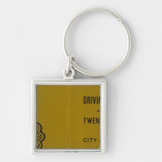 米国3のコルトンの運転とホイーリングの地図 キーホルダー (正面)