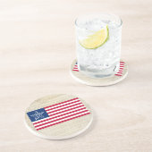 米国33は"素晴らしい星"の旗を主演します コースター (側面)