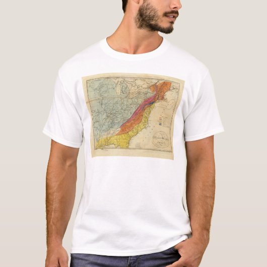 米国4の地図 Tシャツ (正面)