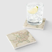 米国4 ストーンコースター (横)