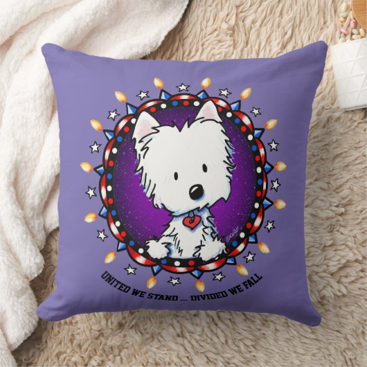 米国7月4日ウェスティー クッション (ブランケット)