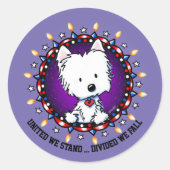 米国7月4日ウェスティー ラウンドシール (正面)