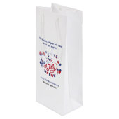 米国7月4日 |不動産仲介業者クライアントの評価 ワインギフトバッグ (正面アングル)