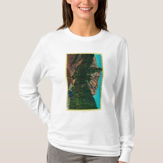 米国99からの城の岩山の州立公園 Tシャツ (正面)