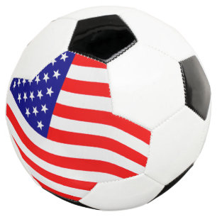 米国-あなたのアイディアの旗 サッカーボール