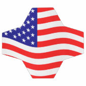 米国-あなたのアイディアの旗 サッカーボール (フラット)