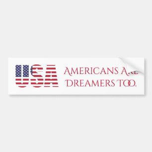 米国 のアメリカ人は政治夢みる人余りに です バンパーステッカー