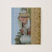 米国、アイオワ、Froelich: 古い農場 ジグソーパズル (縦)