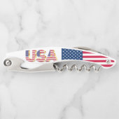 米国 – アメリカ合衆国 – 国旗 ソムリエナイフ (正面)