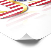 米国 – アメリカ合衆国 – 国旗 – 愛国心 フォトプリント            (角)