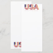 米国 – アメリカ合衆国 – 国旗 – 愛国心 メニュー (正面/裏面)