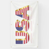 米国 – アメリカ合衆国 – 国旗 – 愛国心 横断幕 (縦)