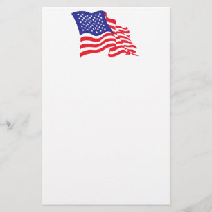 米国/アメリカ国旗 便箋