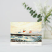 米国 - アメリカ客船計画 ポストカード (スタンド正面)