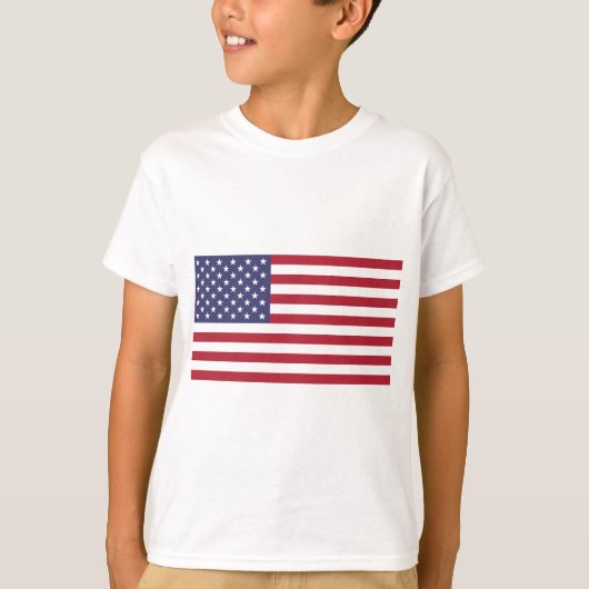 米国-アメリカ米国米国--のの旗旗 Tシャツ (正面)