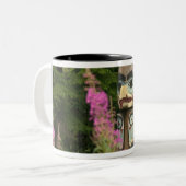 米国、アラスカ、ケチカン、トテムバイト州 ツートーンマグカップ (正面左)