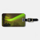 米国、アラスカ、チェナ·ホット·春。オーロラの景色 ラゲッジタグ (正面横)