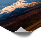 米国、アラスカ。デナリのマキンリー山 ポスター (角)