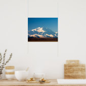 米国、アラスカ。デナリのマキンリー山 ポスター (キッチン)