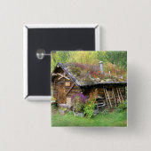 米国、アラスカ、デナリ国立公園、カンティシュナ州。 缶バッジ (正面&裏面)