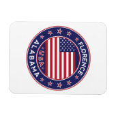 米国，アラバマ，フィレンツェ マグネット (横)