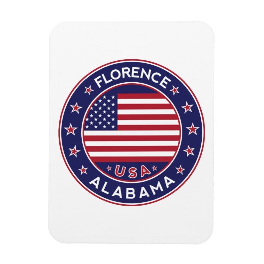米国，アラバマ，フィレンツェ マグネット (縦)