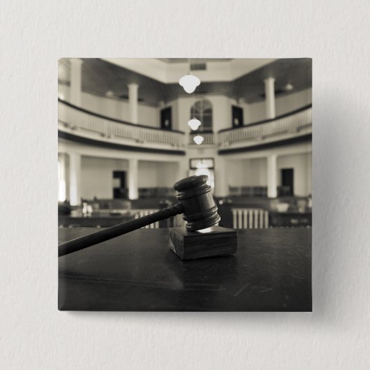 米国、アラバマ、Monroeville。 作家の家 缶バッジ (正面)