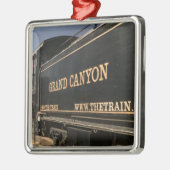 米国、アリゾナ、ウィリアムス: グランドキャニオンの鉄道 メタルオーナメント (左)