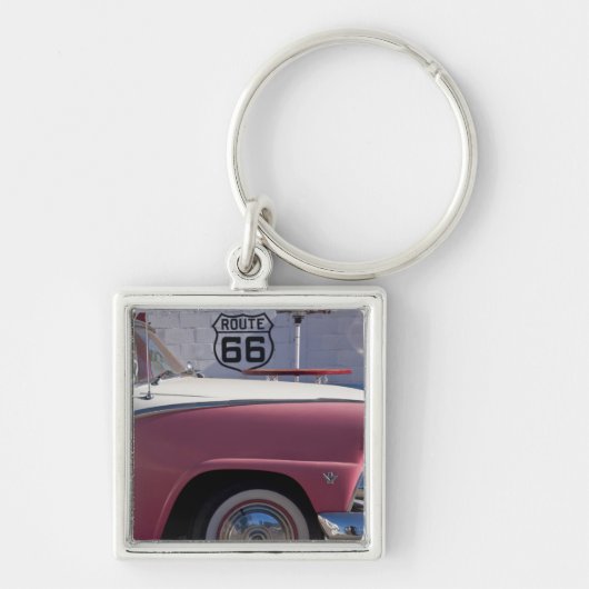 米国、アリゾナ、ウィリアムス。 Rt. 66町、50年代 キーホルダー (正面)