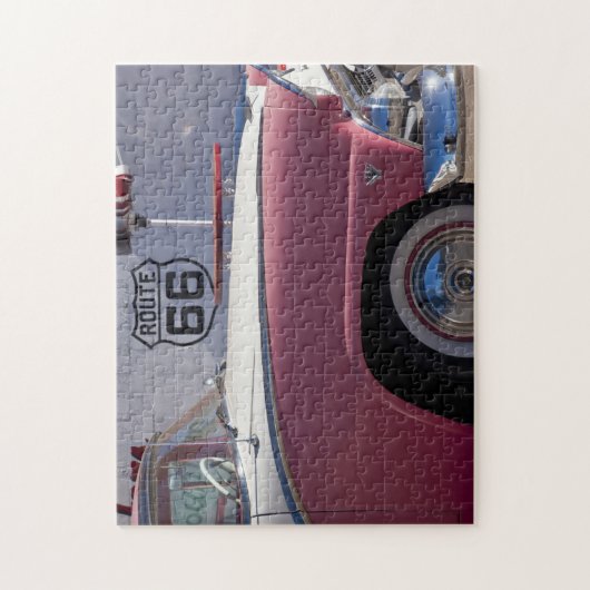 米国、アリゾナ、ウィリアムス。 Rt. 66町、50年代 ジグソーパズル (縦)