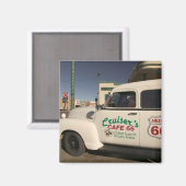 米国、アリゾナ、ウィリアムズ：クルーザーカフェ66歳 マグネット (正面/裏面)