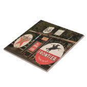 米国、アリゾナ、セドナ: 旧式な広告シンボルや象徴 タイル (側面)