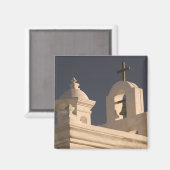 米国、アリゾナ、ツーソン：ミッション・サン・ザビエル・デル・バック マグネット (正面/裏面)