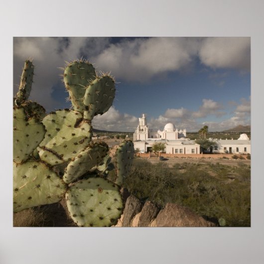 米国，アリゾナ，ツーソン：ミッションSan Xavier del Bac 2 ポスター (正面)