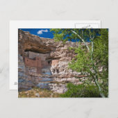 米国、アリゾナ。モンテスマ城跡 ポストカード (正面/裏面)